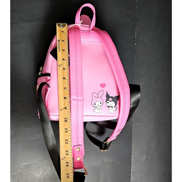 LOUNGEFLY HELLO KITTY KUROMI MY MELODY SANRIO EXCLUSIVE BACKPACK 11" BRAND NEW! - Picture 12 of 16